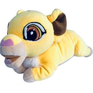 RARE -DISNEYLAND PARIS Stuffed Animal SIMBA Plush LION KING Length 12" Height 8"